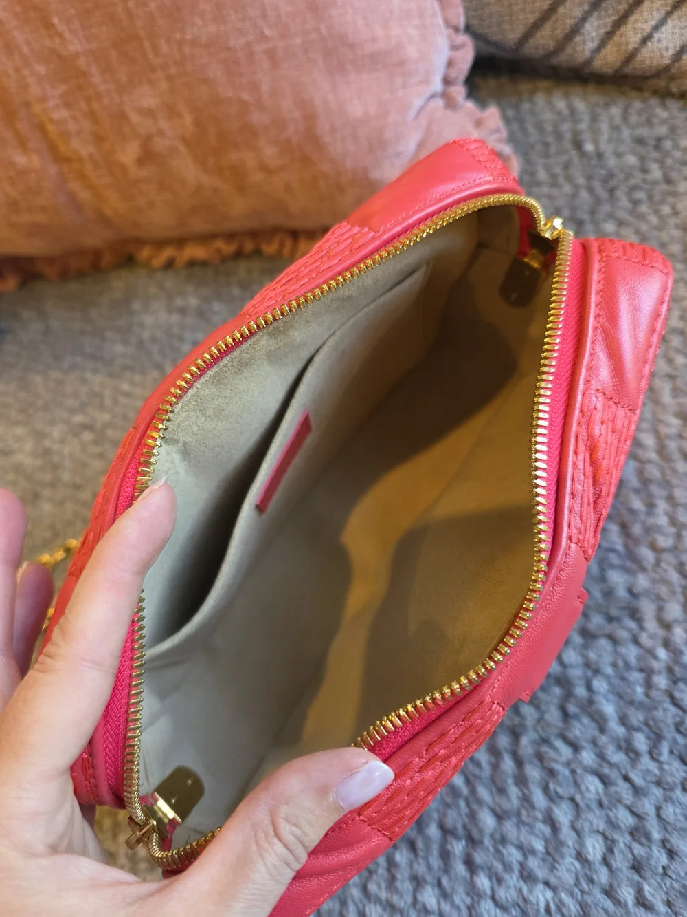 Louis Vuitton Pink Troca Quilted Damier Convertible Camera Bag